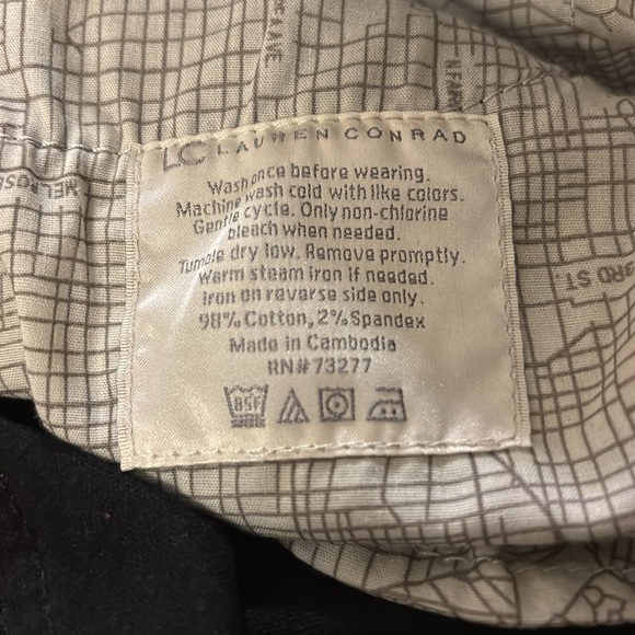 Women’s Lauren Conrad Black, Soft Velvet-Like Skinny Pants - Picture 5 of 5